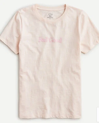 J.CREW NWT J Crew Women’s Vintage Cotton "Feel Good" T-shirt Tee Pale Pink S SMALL
