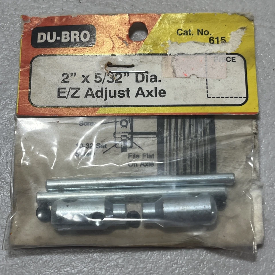 Eje de ajuste Dubro 615 2”x5/32” diámetro E/Z NOS Foto 1 de 1