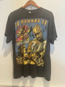 VINTAGE TUPAC 2PAC SHIRT 90s XL rap tee hip hop all eyez on me biggie snoop - Picture 1 of 6