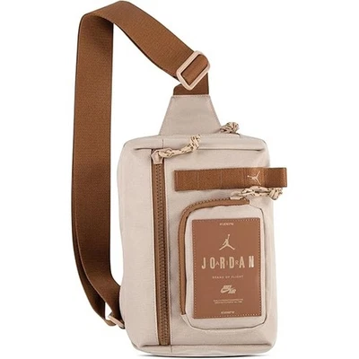 Nike Jordan Hesi Bandolera Bandolera Unisex Bolso de Hombro Tostado Mini Mochila Nuevo con Etiquetas Foto 1 de 4