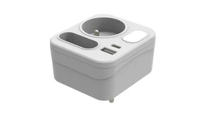 Rozgałęźnik MARINA 2x USB (A+C) PD 20W ze światłym nocnym orientacyjnym szybk - Zdjęcie 1 z 1