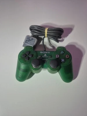 🎮 Manette Officielle SONY PLAYSTATION 1 & 2 VERTE (ETAT EXCEPTIONNEL) - Photo 1/2