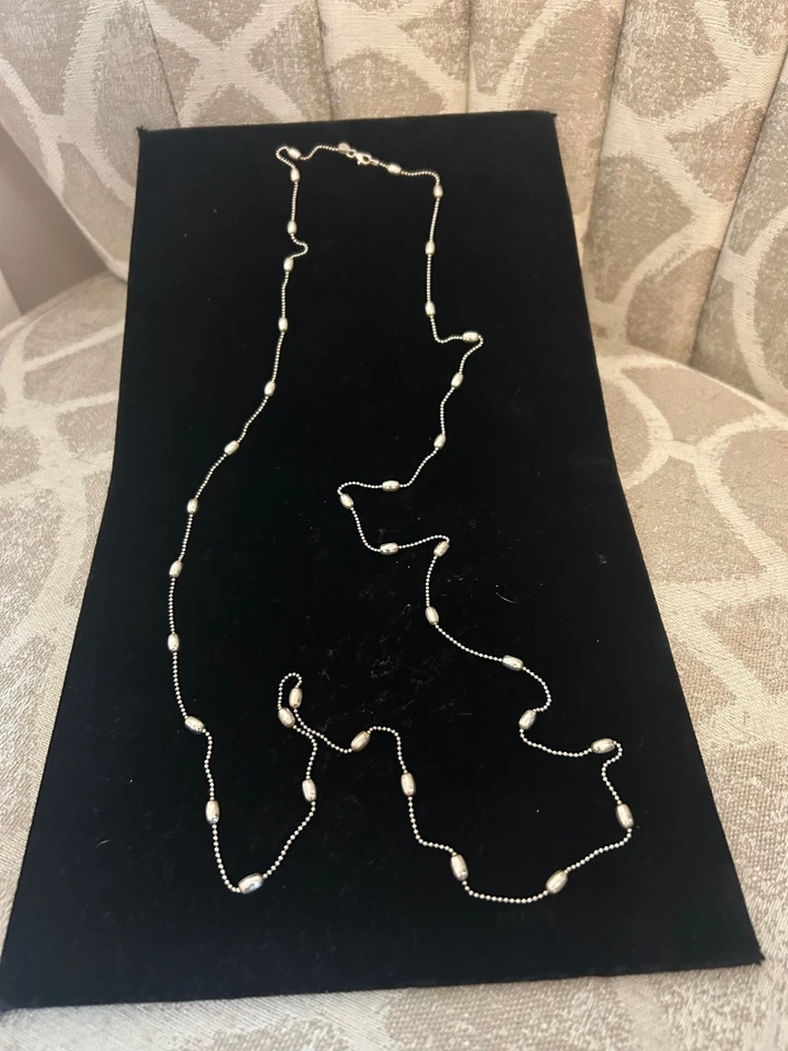 Collar de cuentas Bella Silpada de plata de ley 44" N3019 (140a) Foto 1 de 1