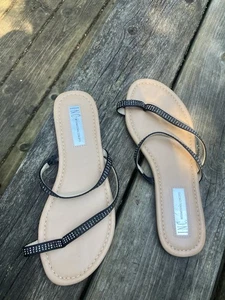 Sandalias INC para mujer marrón con lazo y punta redonda brumosa deslizables 6,5 M - Imagen 1 de 3