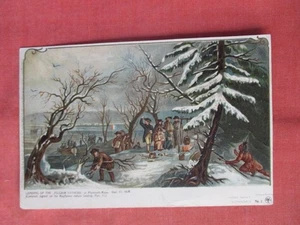 1898 Revolutionary War Landing of Pilgrims at Plymouth - Picture 1 of 2