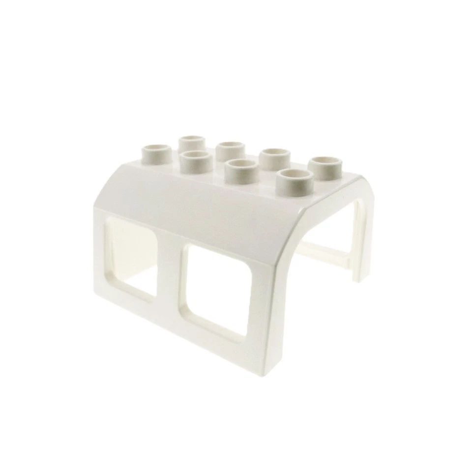 1X Lego Duplo Acessório de Trem 2X4 Cabine Branca Telhado Locomotiva Carruagem 13530 - Imagem 1 de 1