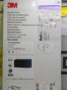3M Privacy Filter for 24" Widescreen Monitor (PF240W9EM) Landscape - Picture 1 of 1