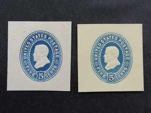 nystamps US Cut Square Stamp # U334 U335 Mint H         N21x4256 - Picture 1 of 2