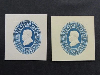 nystamps US Cut Square Stamp # U334 U335 Mint H         N21x4256 - Image 1 of 2