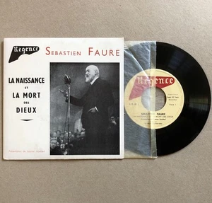 Sébastien Faure — La Naissance et la mort des dieux — 45 tours — Régence J.V.31 - Picture 1 of 5