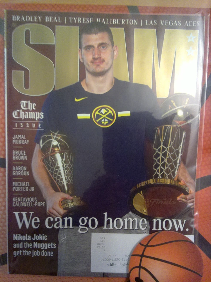 SLAM Magazine #245 Nikola Jokic Nuggets Champs NBA NCAA Basketball 2023 - Image 1 of 1