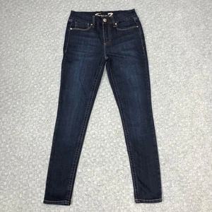 Jeans Seven7 donna 4 blu senza pancia vita alta skinny Montreal lavaggio scuro elasticizzato - Foto 1 di 13