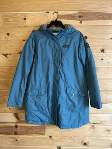 Columbia Women’s Suttle Mountain Long Insulated Jacket XXL Teal Blue Hooded  - Picture 1 of 11
