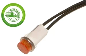 (1x) 120V / 125VAC - Indicatore montaggio pannello neon ambra 1/2" - 11-2352 - Drake L4B - Foto 1 di 3