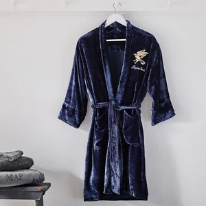 $179 New Pottery Barn Harry Potter TEEN Ravenclaw Velvet Robe Blue Purple S M - Picture 1 of 8