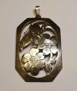 Antiguo colgante de plata Art Nouveau ¡hecho a mano!! - Imagen 1 de 4