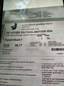 Konzert 2 Tickets André Rieu 06.06.2024,19.30 Uhr,Quarterback Arena Leipzig - Bild 1 von 2