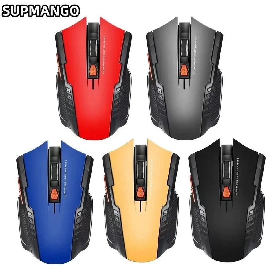 Funk maus gaming kabellos USB für Pc, Laptop, Computer Wireless Mouse USB - Bild 1 von 4