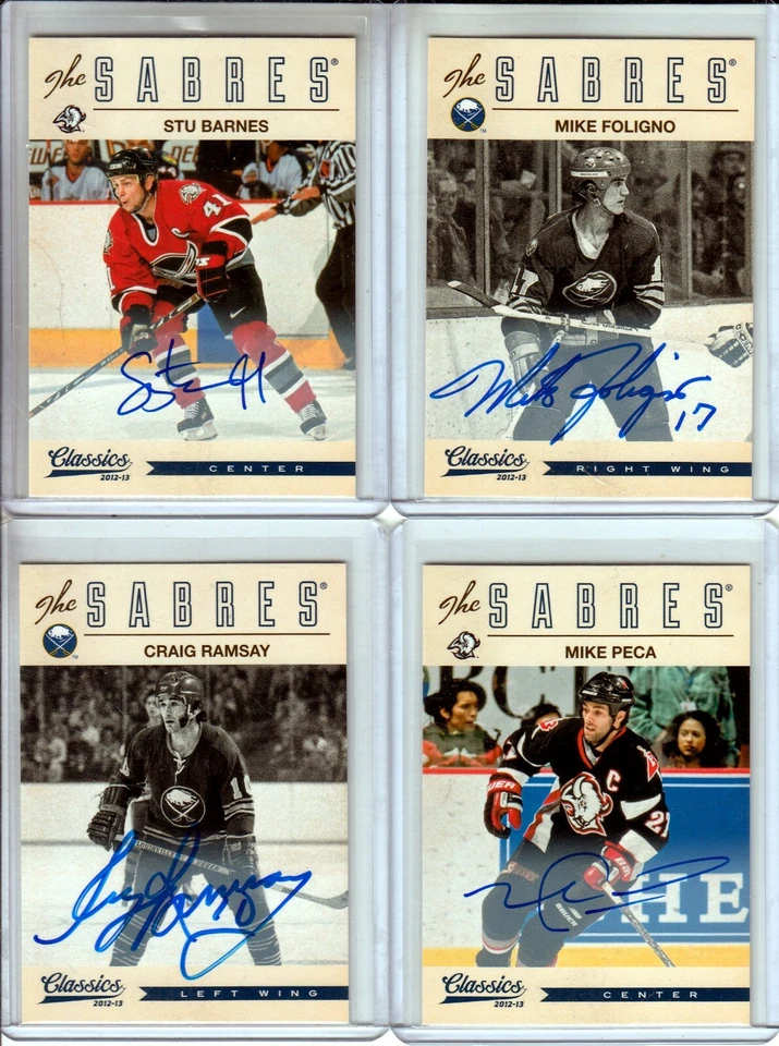  2012-13 Classics Signatures Autographs #177 Mike Peca - Buffalo Sabres - Image 1 of 1