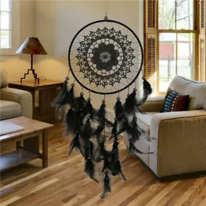 Adorno decorativo colgante de coche grande hecho a mano de 22" con plumas de pared para coche colgante - Imagen 1 de 8