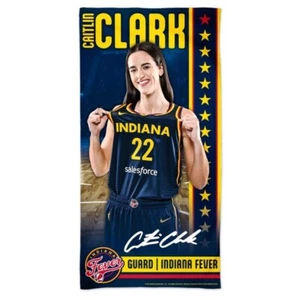 CAITLIN CLARK INDIANA FEVER WNBA SPECTRA BEACH TOWEL 30"X60" COTTON PLUSH - Picture 1 of 1