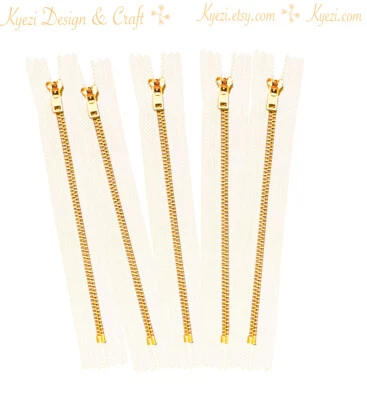 3 5 10 pcs Jeans #5 Closed End Metal Zippers Locking Slider 7", 8", 9" inch - Image 1 of 4