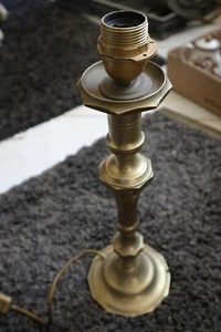 Großer Kerzenständer Fackel Kerzenleuchter Kerze in Lampe montiert BRONZE oder MESSING - Bild 1 von 9