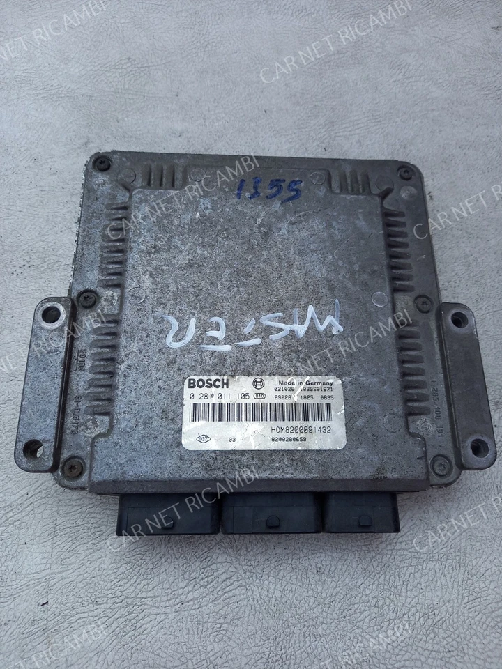 0281011105 BOSCH EDC15C3 HOM8200091432 CENTRALINA MOTORE RENAULT MASTER 2.5 DCI - Immagine 1 di 4