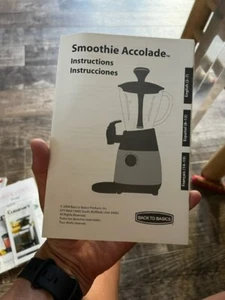 SMOOTHIE ACCOLADE BACK TO BASICS manual - Picture 1 of 1