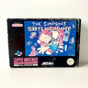 Los Simpson: Bart’s Nightmare + Caja, Inserto, Manual - SNES - Probado y Funcionando - Imagen 1 de 9