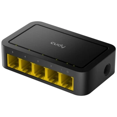 Cudy FS105D | 5-Port 10/100Mbps Fast Ethernet Unmanaged Desktop Switch - Image 1 of 4