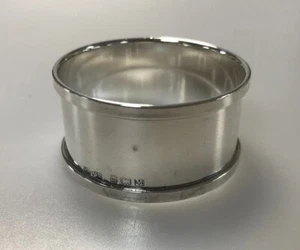 Antique English Sterling Silver Napkin Ring, plain, dated 1936 - Picture 1 of 2