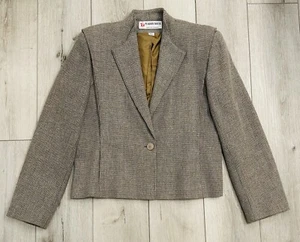 Blazer de tweed de lana vintage años 70 Pro body House talla 13/14 hecho en Rumania  - Imagen 1 de 10