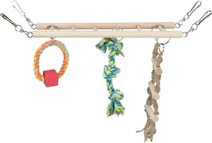 Trixie 6274 Hanging Suspension Bridge 29x25x9cm Cage Climbing Toy Mice Hamsters - Picture 1 of 6