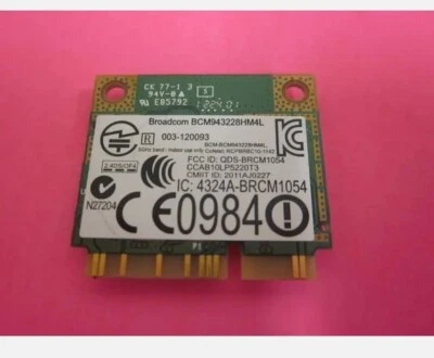 GENUINE Dell Latitude E6430 WLAN Half Mini PCI-E WiFi Card 3676J OEM Part - Image 1 of 2