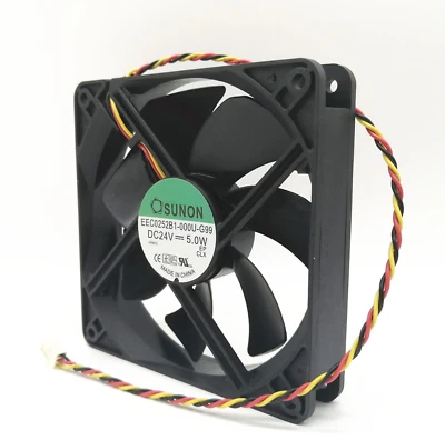 1pcs SUNON EEC0252B1-000U-G99 24V 5W 12025 12CM 3-PIN inverter cooling fan - Image 1 of 2