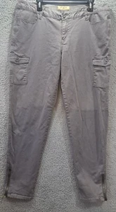 Ed Hardy Jeans Pants Men's Size 38x31 Gray Zipper Leg Cuffs - Picture 1 of 7