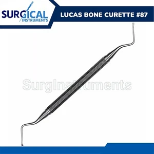 Instrumentos médicos dentales de laboratorio de dentistas Lucas Bone Curette #87 grado alemán - Imagen 1 de 3