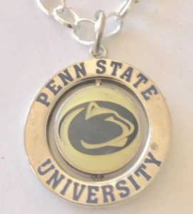 Penn State Nittany Löwen Logo/#1 Fan Spinner Halskette - NCAA lizenzierter Schmuck - Bild 1 von 6