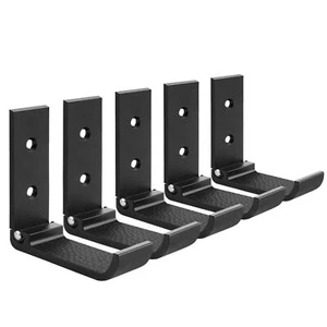 Geekria Foldable Wall Mount Headphones Holder Stand (Black 5pcs) - Picture 1 of 6