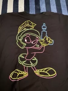looney tunes tee Marvin the Martian neon color - Picture 1 of 2