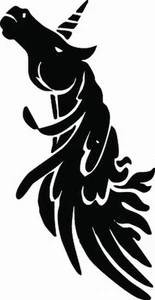 NEW TRIBAL UNICORN #TAN1/19 DECAL VINYL GRAPHIC CAR TRUCK AUTO VAN SUV ANIMAL - Picture 1 of 2