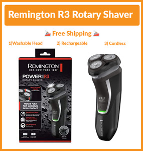 REMINGTON Electric Mens Shaver Razor R3 Rotary | Cordless & Rechargeable | AU