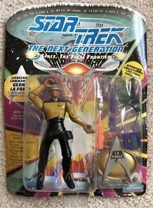 STAR TREK TNG GEORDI LA FORGE REMOVABLE VISOR Action Fig Playmates 1992 NOC “29” - Picture 1 of 12