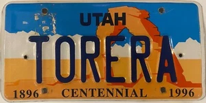 Vanity TORERA license plate Female Bull Fighter Woman Toreador Toro Matador Song - Picture 1 of 7