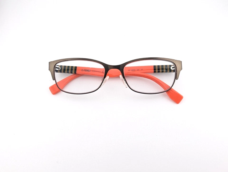 Fendi Eyeglasses, Frames Only, FF 0033 EQP Bronze/Org, 53-17-140, Metal, Italy - Image 1 of 4