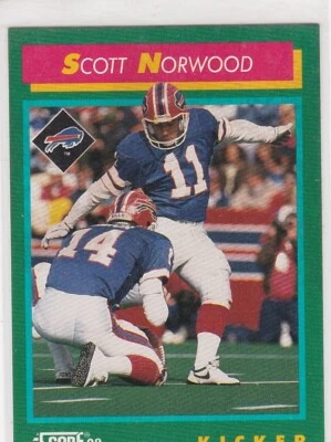 Scott Norwood Bills Kicker 1992 Score Card # 248 "Near Mint" - Image 1 of 3