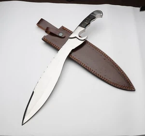 Full Tang Hunting Machete with Ergonomic Handle Leather Sheath, Full Tang Knife - Picture 1 of 3