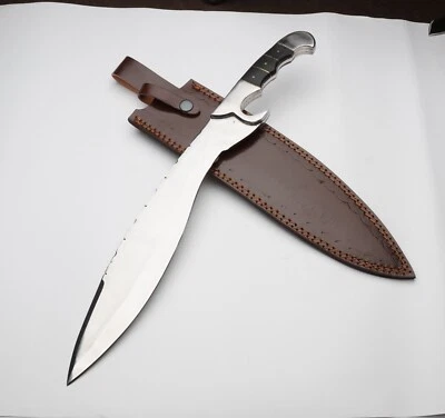 Full Tang Hunting Machete with Ergonomic Handle Leather Sheath, Full Tang Knife - Image 1 of 3