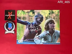 Ari Lehman primera foto firmada por Jason Voorhees 8x10 Friday the 13th Beckett certificado de autenticidad - Imagen 1 de 4